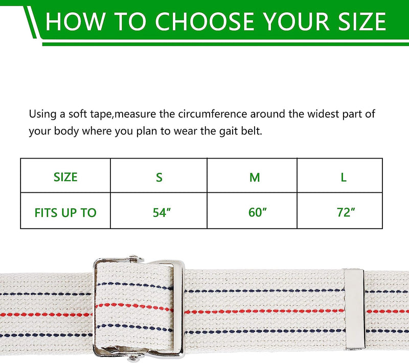 Gait Belt,Transfer and Standing Assist Aid with Metal Buckle for Seniors,Elderly,Caregiver,Nurse,Therapist,Physical Standing Aids & Supports