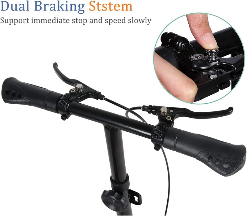 Economy Knee Scooter, Steerable Knee Walker, Foldable Knee Scooters for Foot Injuries Adult Best Crutches Alternative (Blue)