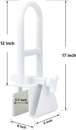 Bathtub Safety Rail, Medical Adjustable Tub Grab Bar Handle Clamp Safety Handrail Support for Seniors and Elderly weight up to 300 lbs