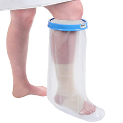 Bath & Shower Cast & Wound Covers Water Proof Leg Cast Cover for Shower   Watertight Foot Protector  Use for Ankle, Ankles, Heels, Ball of Foot, Feet