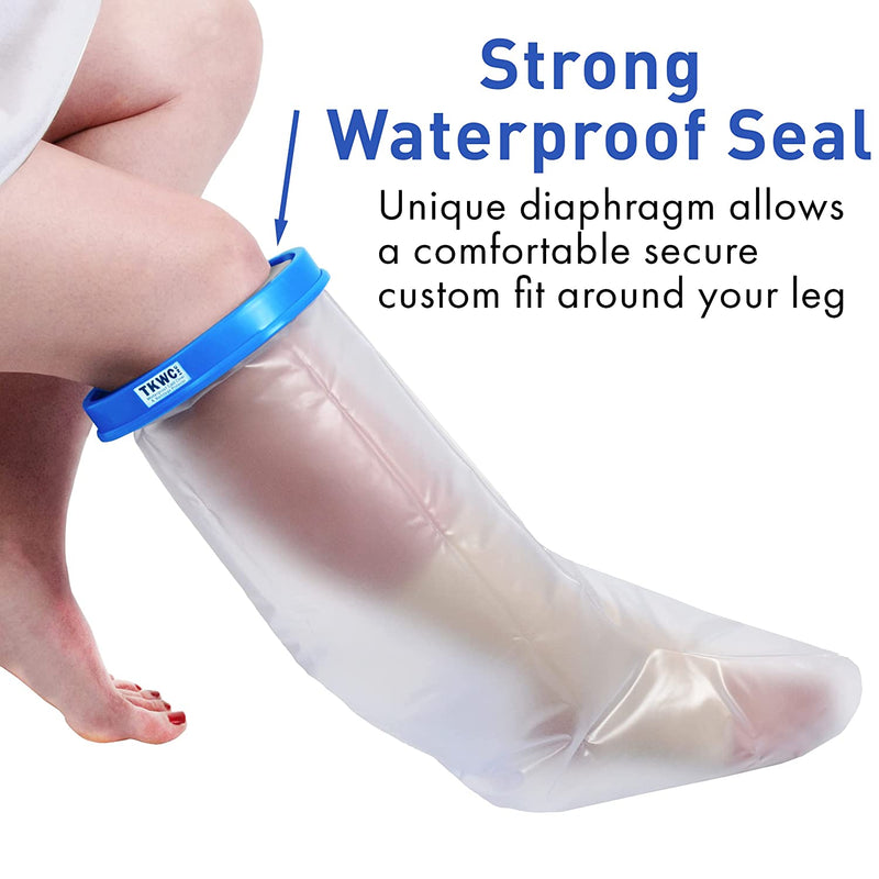 Bath & Shower Cast & Wound Covers Water Proof Leg Cast Cover for Shower Watertight Foot Protector Use for Ankle, Ankles, Heels, Ball of Foot, Feet