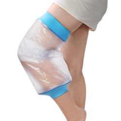 Knee Cast Cover for Shower Waterproof Bandage Cast Protector for Knee Replacement Surgery , Wound, Burns Watertight Protection Reusable,11.8" to 20.8"