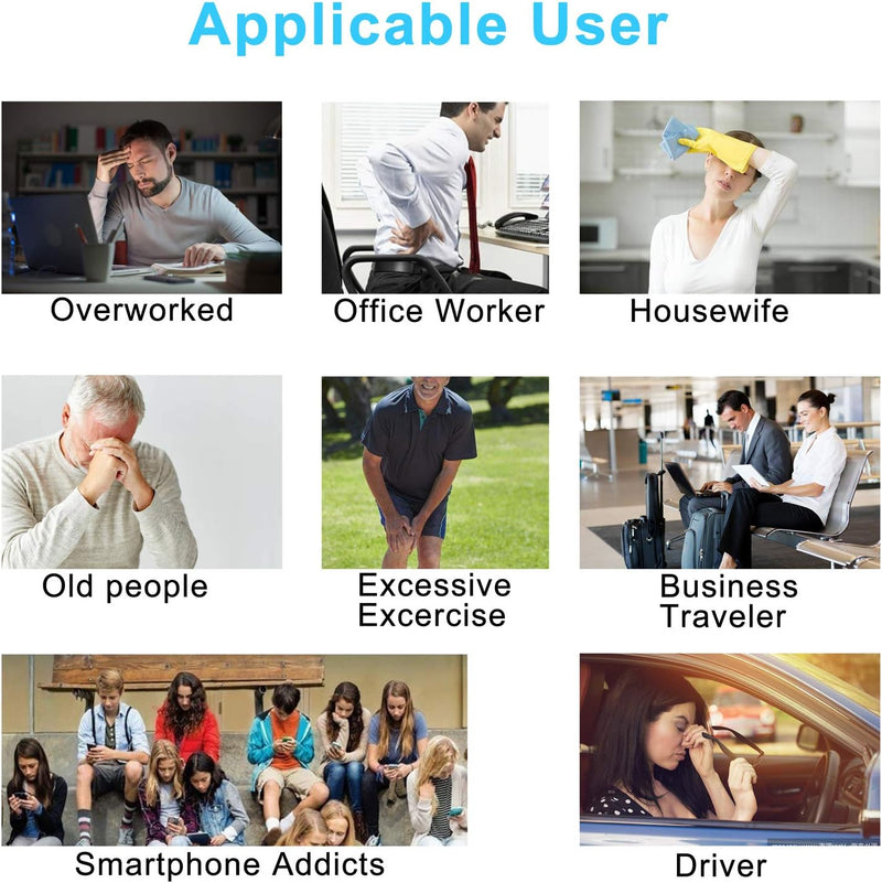 Dual Channel TENS EMS Unit 24 Modes Muscle Stimulator for Pain Relief Therapy, Electronic Pulse Massager Muscle Massager with 10 Pads, Dust-Proof Drawstring Storage Bag,Fastening Cable Ties,Blue