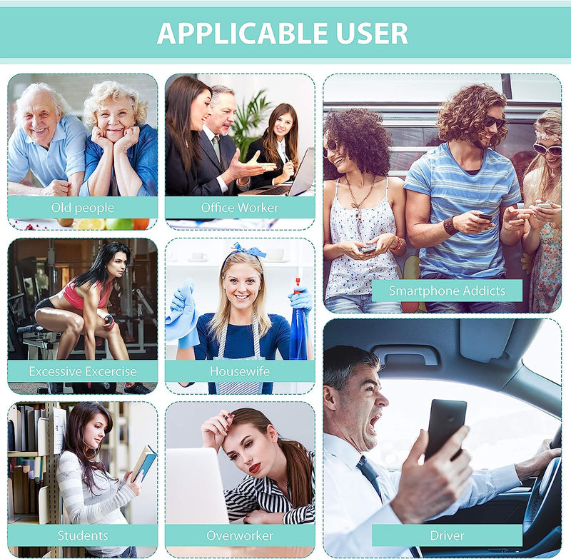 Dual Channel TENS EMS Unit 24 Modes Muscle Stimulator for Pain Relief Therapy, Electronic Pulse Massager Muscle Massager with 10 Pads, Dust-Proof Drawstring Storage Bag,Fastening Cable Ties,Blue