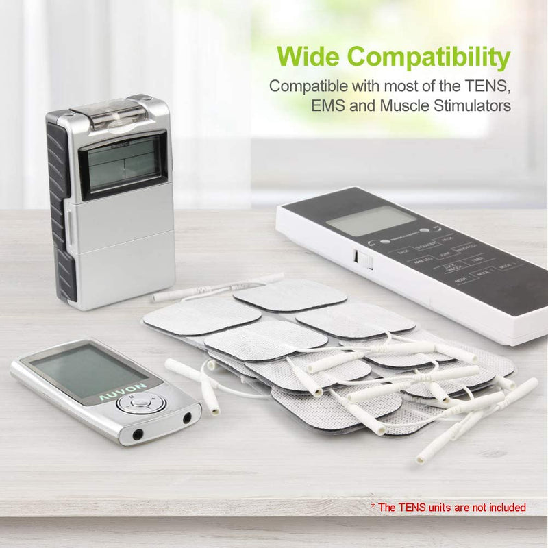 TENS Unit Pads Electrode Patches with Upgraded Self-Stick Performance and Non-Irritating Design for Electrotherapy