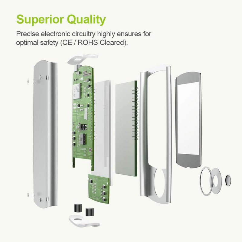 echargeable TENS Unit Muscle Stimulator, 24 Modes 4th Gen TENS Machine with 8pcs 2"x2" Premium Electrode Pads for Pain Relief