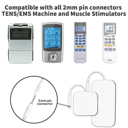 Durable Compatible with AUVON TENS 7000 TENS Unit Replacement Pads,Rectangular Replacement Electrode Pads,12 pcs Multiple Sizes 2" X 2"/2" X 4" Brand:ELEALTCH