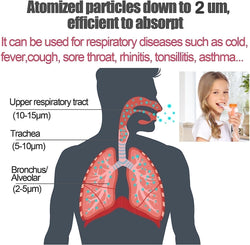 Nebulizer Machine, Portable Jet Nebulizer for Breathing Issues, Compressor Steam Inhaler for Adults and Kids with a Set of Kits for Home Use, Travel