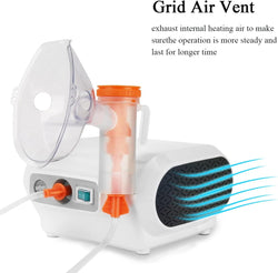 Portable Compressor Nebulizer, Nebulizer Machine with 1 Set Accessory, Jet Nebulizers Personal Steam Inhaler Cool Mist Compressor System for Kids Adults