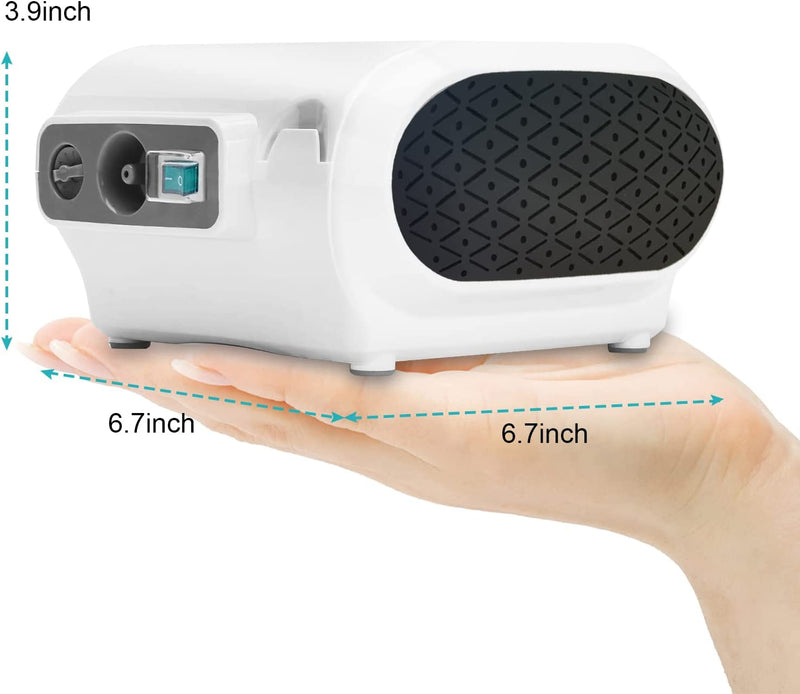 Portable Compressor Nebulizer, Nebulizer Machine with 1 Set Accessory, Jet Nebulizers Personal Steam Inhaler Cool Mist Compressor System for Kids Adults