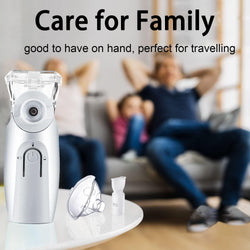 Portable Mesh Nebulizer, Gülife Portable Nebulizers Cool Mist Steam Inhaler for Moisture, USB/Battery Operated Nebulizer Machine for Home Office Travel Use