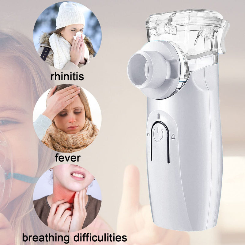 Portable Mesh Nebulizer, Gülife Portable Nebulizers Cool Mist Steam Inhaler for Moisture, USB/Battery Operated Nebulizer Machine for Home Office Travel Use