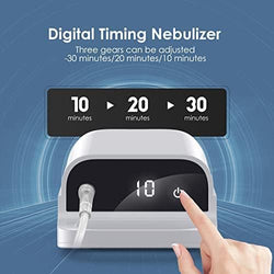 Smart Nebulizer, Intelligent Digital Display Nebulizer Machine for Adults and Kids,Low Noise Compression Nebulizer for Breathing Problems,Desktop Jet Nebulizer for Home Use