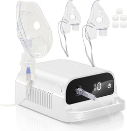Smart Nebulizer, Intelligent Digital Display Nebulizer Machine for Adults and Kids,Low Noise Compression Nebulizer for Breathing Problems,Desktop Jet Nebulizer for Home Use