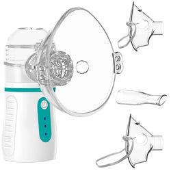 Portable Nebulizer with 3 Adjustable Speed, for Adults and Kids, Handheld Nebulizer for Breathing Problems, with Automatic-Cleaning, Laser Ultrafine Mesh Making for Better Nebulization