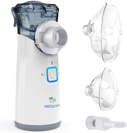Ultrasonic Mesh Nebulizer, USB-C Rechargeable Nebulizer Machine for Adults and Kids, Super Quiet Portable Nebulizer for Kids, Efficient Atomization, Less Residues, Adjustable Working Mode