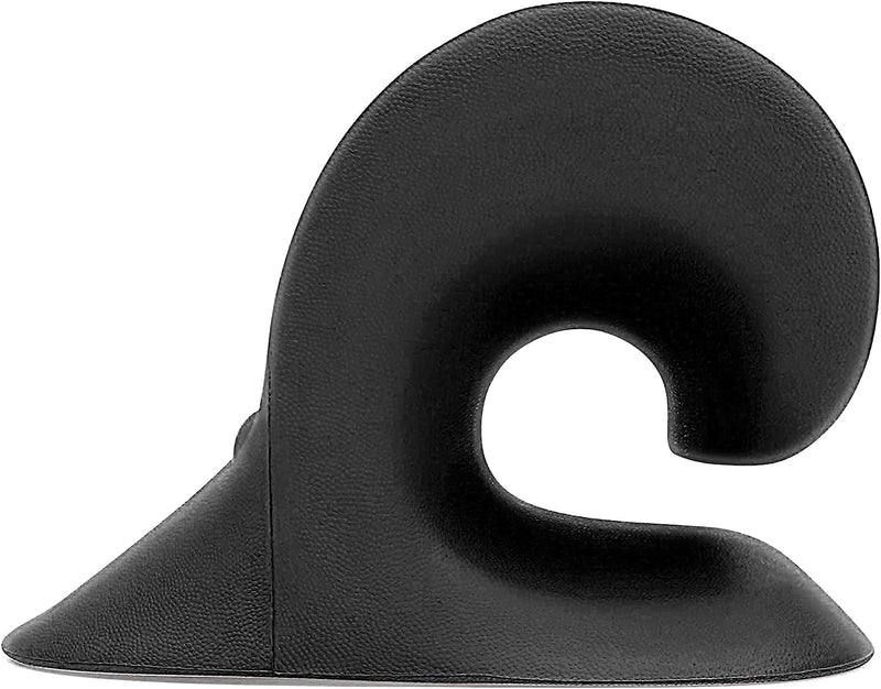 Neck and Shoulder Relaxer, Cervical Traction Device for TMJ Pain Relief and Cervical Spine Alignment, Chiropractic Pillow, Neck Stretcher (Black)