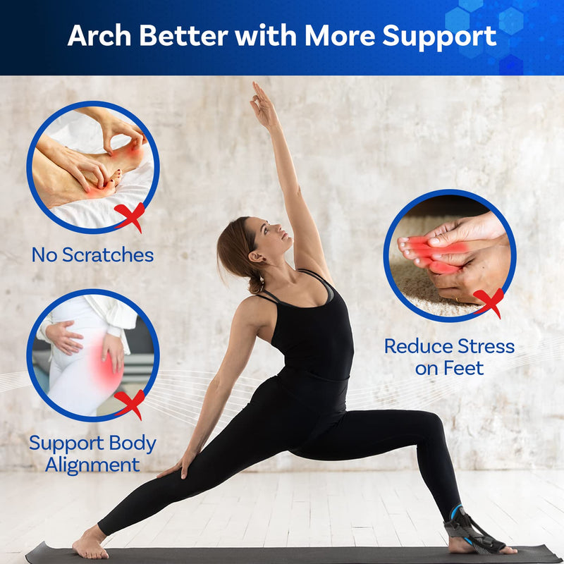 Plantar Fasciitis Night Splint, 3-in-1 Relief Set, Night and Day Effective for Foot Pain Relief  for Women Men