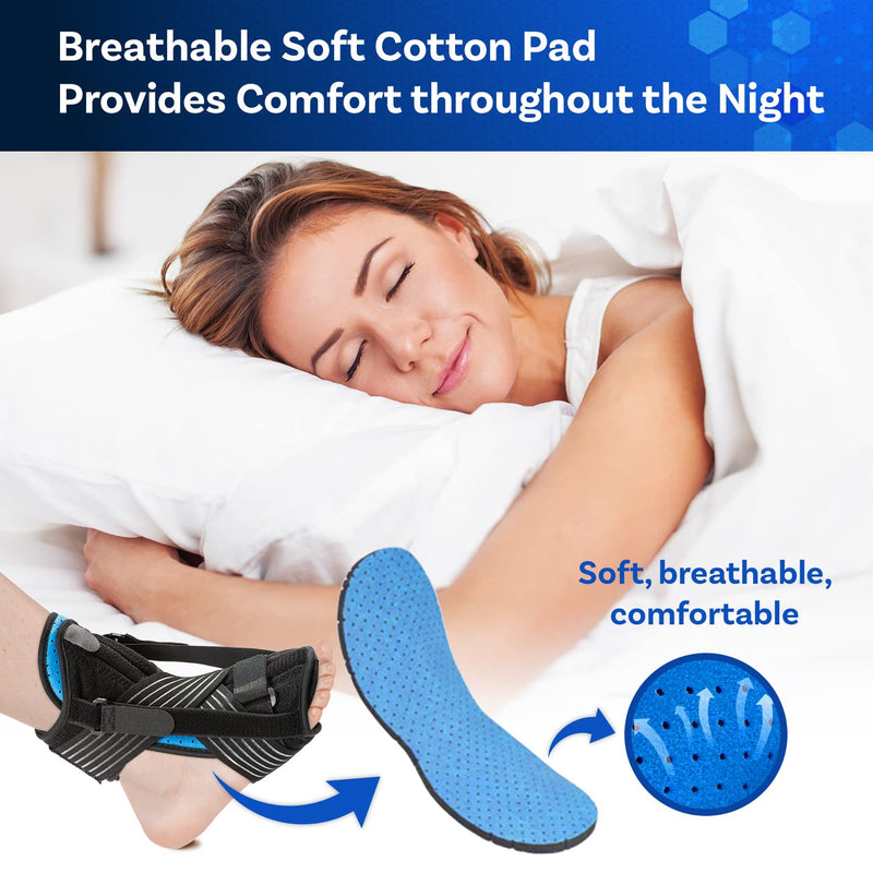 Plantar Fasciitis Night Splint, 3-in-1 Relief Set, Night and Day Effective for Foot Pain Relief  for Women Men