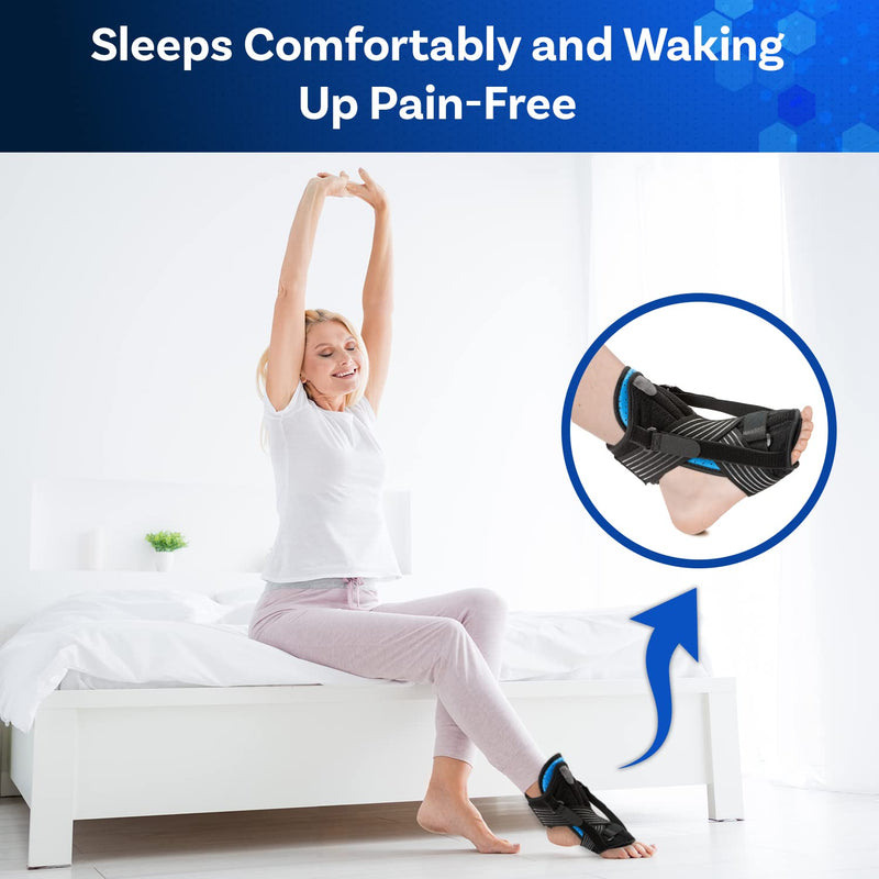 Plantar Fasciitis Night Splint, 3-in-1 Relief Set, Night and Day Effective for Foot Pain Relief  for Women Men