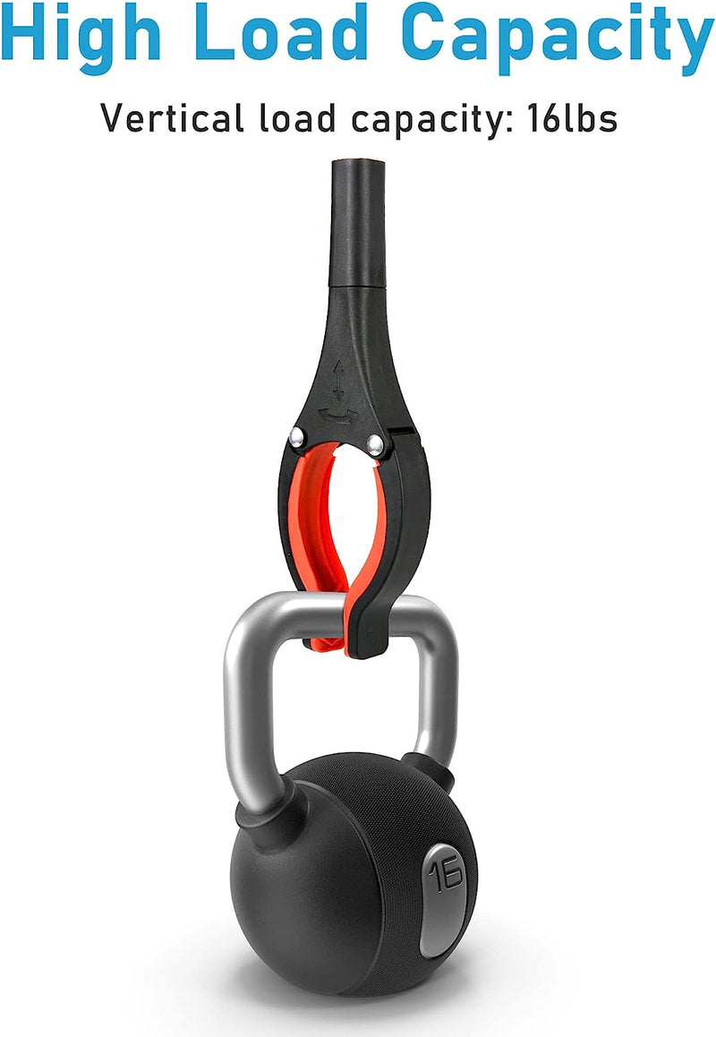 Grabber Reacher Tool, 360° Rotating Head, Wide Jaw, 32" Foldable, Lightweight Trash Claw Grabbers for Elderly, Reaching Tool Orange