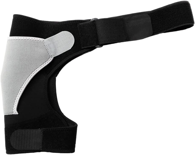 Shoulder Stability Brace Adjustable Shoulder Support with Pressure Pad, Light Breathable Neoprene Rotator Cuff Shoulder Support for Sport, Shoulder Pain - Left