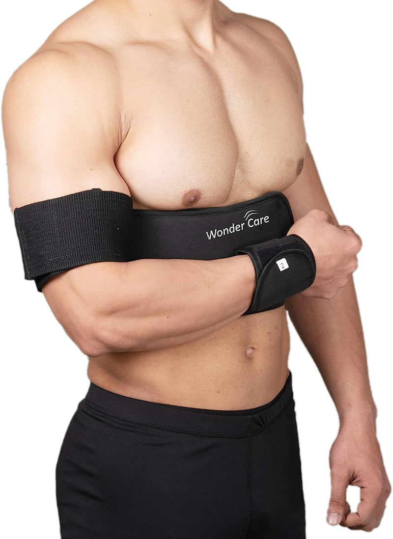 Left Right Shoulder Immobilizer Arm Sling Elastic Brace for Clavicle Collar Bone Dislocation Subluxation Shoulder stabilizer Compression Brace After Rotator Cuff Surgery - Black
