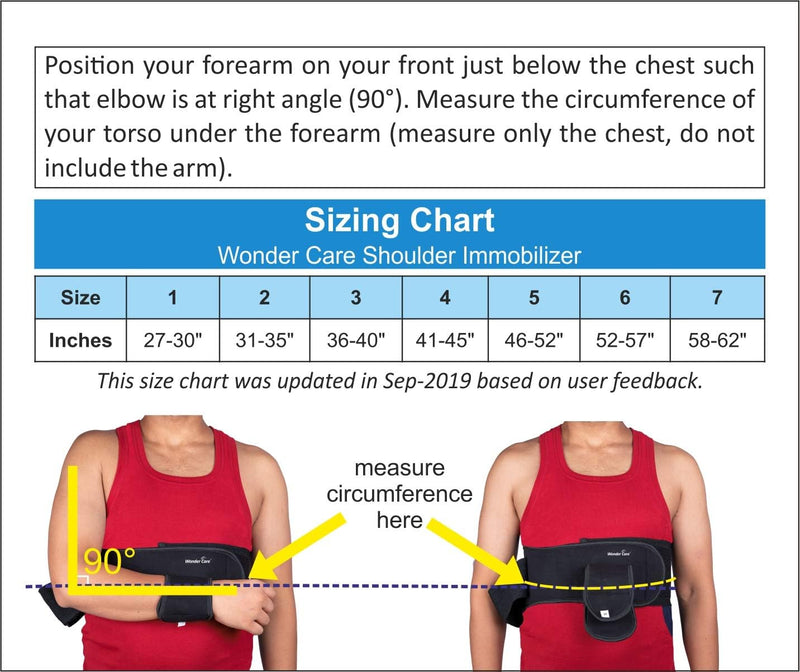 Left Right Shoulder Immobilizer Arm Sling Elastic Brace for Clavicle Collar Bone Dislocation Subluxation Shoulder stabilizer Compression Brace After Rotator Cuff Surgery - Black