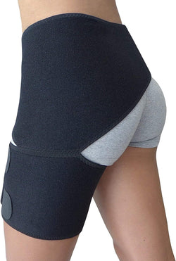 Hip Brace for Sciatica Pain Relief: Ease Pain from Sciatic Nerve, Pulled Thigh, Hip Fleхоr Strain, Groin Injury,Black