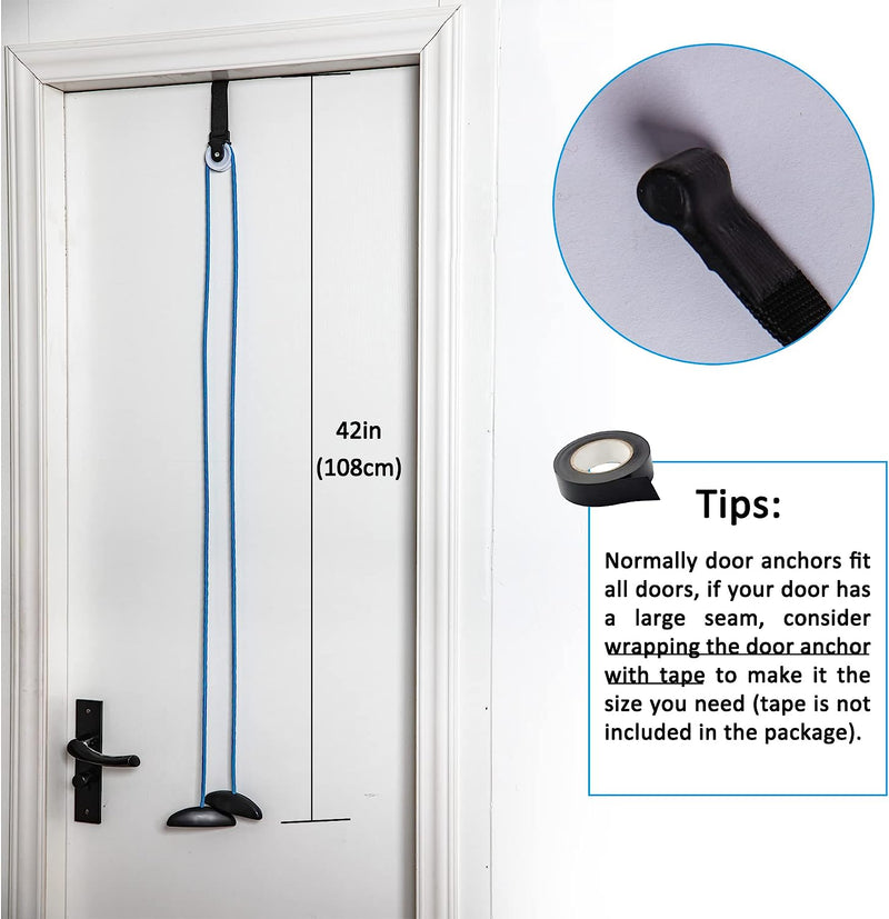 Shoulder Pulley Over The Door Physical Therapy System, Exercise Pulley for Physical Therapy, Alleviate Shoulder Pain and Facilitate Recovery from Surgery (Blue)