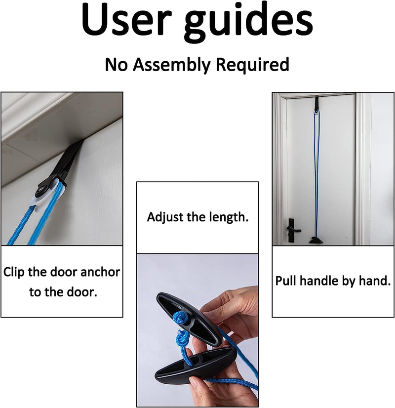 Shoulder Pulley Over The Door Physical Therapy System, Exercise Pulley for Physical Therapy, Alleviate Shoulder Pain and Facilitate Recovery from Surgery (Blue)