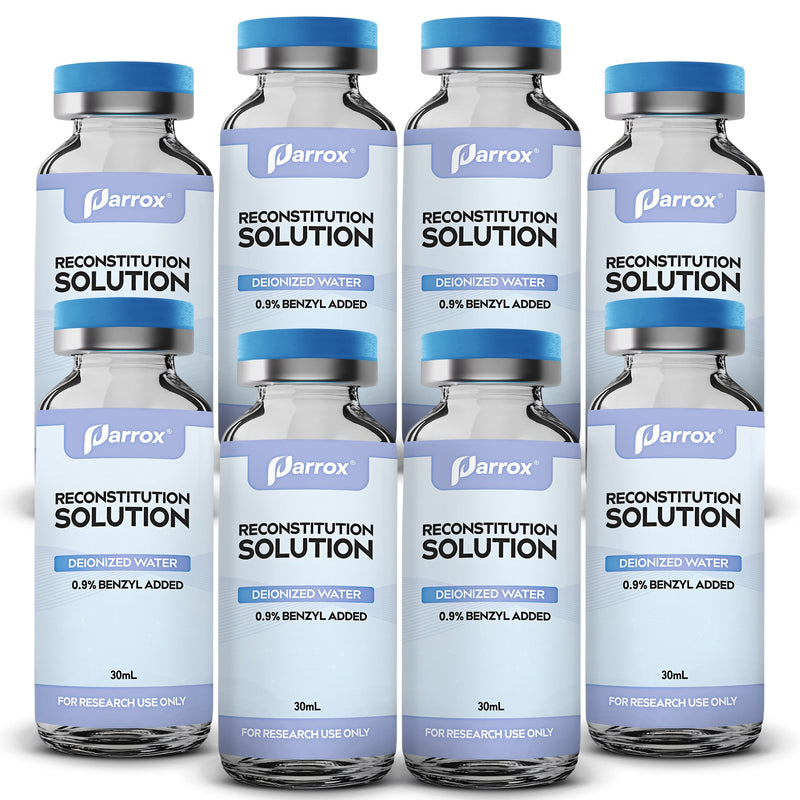 Lab Grade Reconstitution Solution 30mL 8 Pack Glass Vials Bulk Research Supply Only