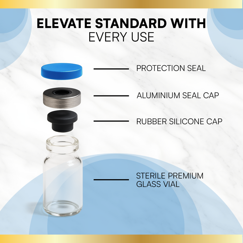 Lab Grade Reconstitution Solution 30mL 8 Pack Glass Vials Bulk Research Supply Only