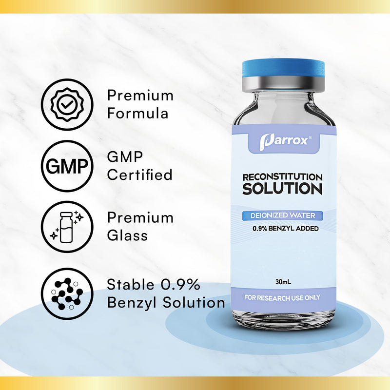 Lab Grade Reconstitution Solution 30mL 8 Pack Glass Vials Bulk Research Supply Only