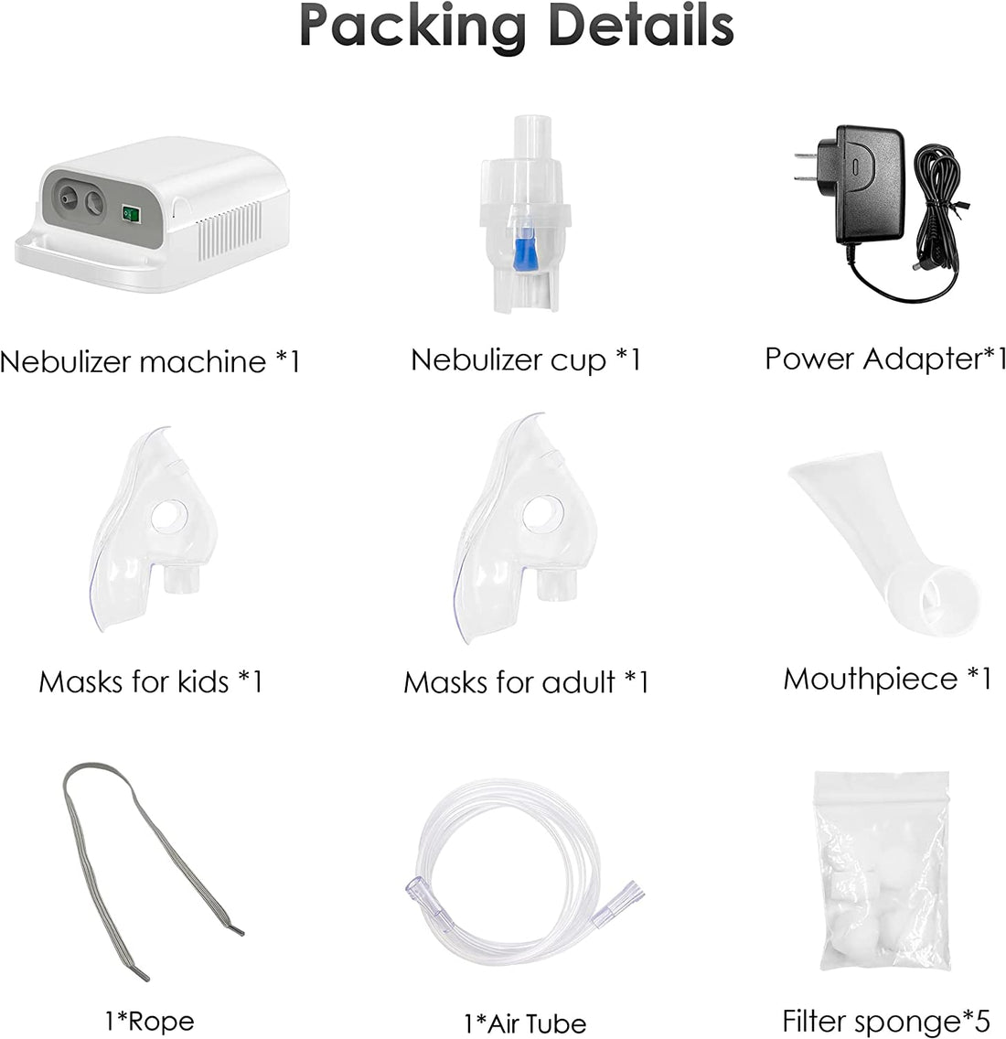 Home desktop asthma compressor atomizer