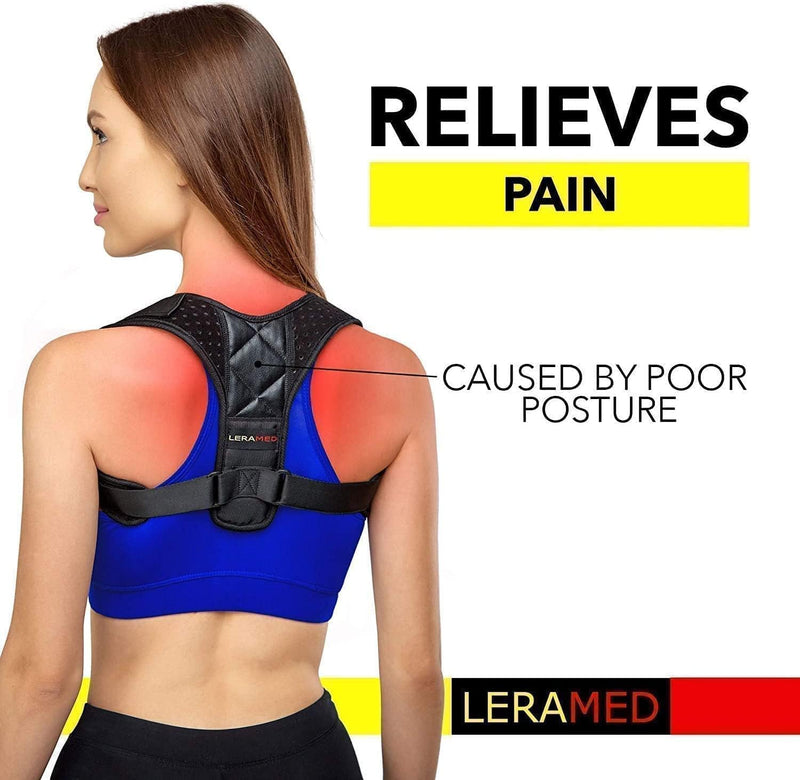 Posture Corrector for Men and Women - Adjustable Upper Back Brace for Clavicle Support and Providing Pain Relief from Neck, Back and Shoulder