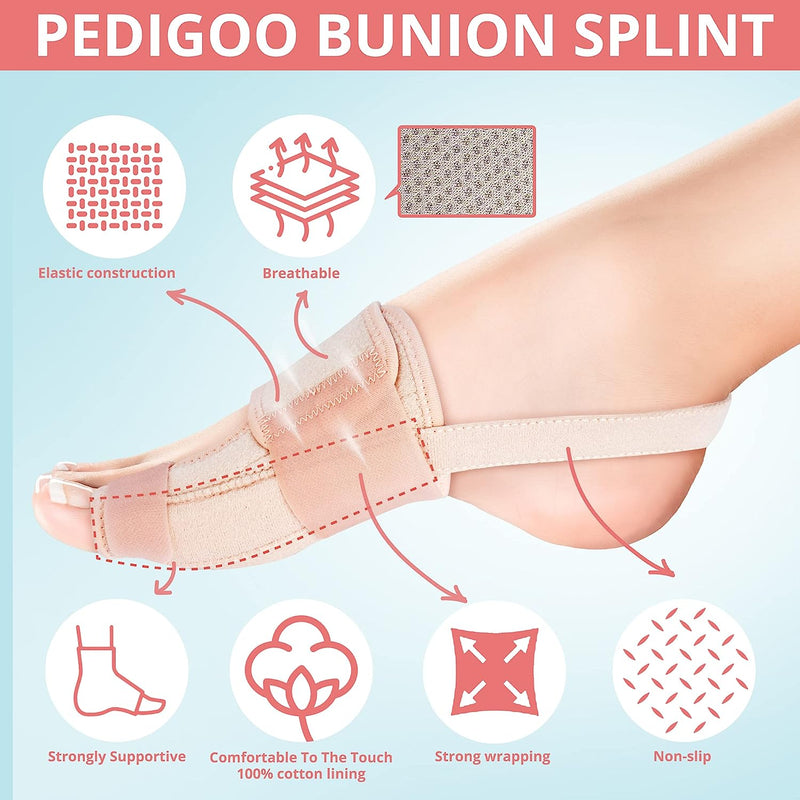 Bunion Corrector for Women and Men, Slip Proofing Version Bunion Toe Separator, Orthopedic Bunion Splint for Big Toe Pain Relief