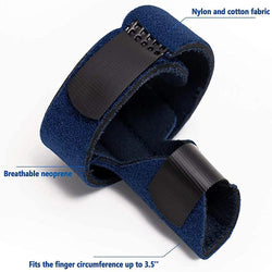 Trigger Finger Splint,Adjustable Finger Support Brace Bonus Fastening Tape for Alleviating Finger Locking,Popping,Bending,Stiffness,