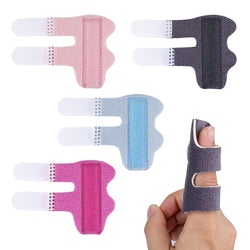 4pcs Finger Splints, Finger Straightening Brace for Arthritis Finger Support for Trigger Broken and Strained Fingers (4 Colors)