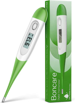 Thermometer for Adults, Digital Oral Thermometer for Fever with 10 Seconds Fast Reading (Green)