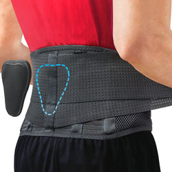 Back Support Belt Relief for Back Pain, Herniated Disc, Sciatica, Scoliosis and more! - Breathable Mesh Design with Lumbar Pad - Adjustable Support Straps - Lower Back Brace