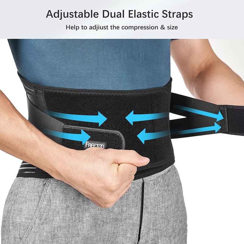 Back Braces for Lower Back Pain Relief with 6 Stays, Breathable Back Support Belt for Men/Women for work , Anti-skid lumbar support belt