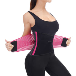 Back Support Brace Belt for Men & Women, Breathable Lumbar Support Belt, scoliosis back brace, Waist Relax Lower Back Pain & Sciatica Pain Relief with 6 reinforced Bones Pink