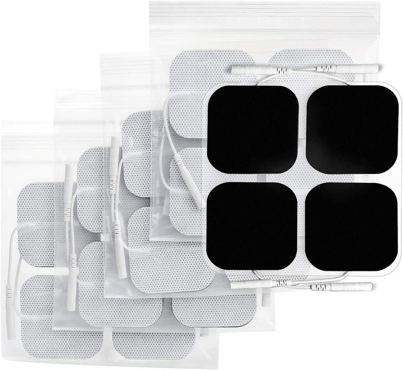 TENS Unit Pads Electrode Patches with Upgraded Self-Stick Performance and Non-Irritating Design for Electrotherapy