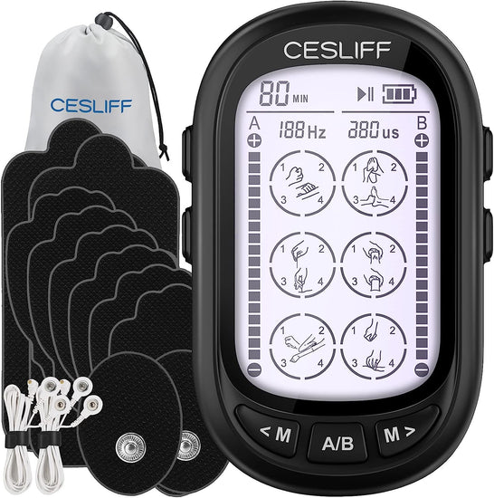 Modulated Tens Dual Channel TENS EMS Unit - 24 Modes, 36 Intensity Levels Muscle ...