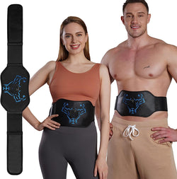 Electronic Muscle Stimulator - Ab Machine, ABS Stimulator Abdominal Toning Belt for Men and Women, Muscle Toner Ab Training Device Sports Fitness AB Workout Equipment for Home Office