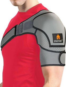 Shoulder Brace - Support and Compression Sleeve for Torn Rotator Cuff, AC Joint Pain Relief - Arm Immobilizer Wrap, Ice Pack Pocket, Stability Strap, Dislocated Sholder - for Men and Women