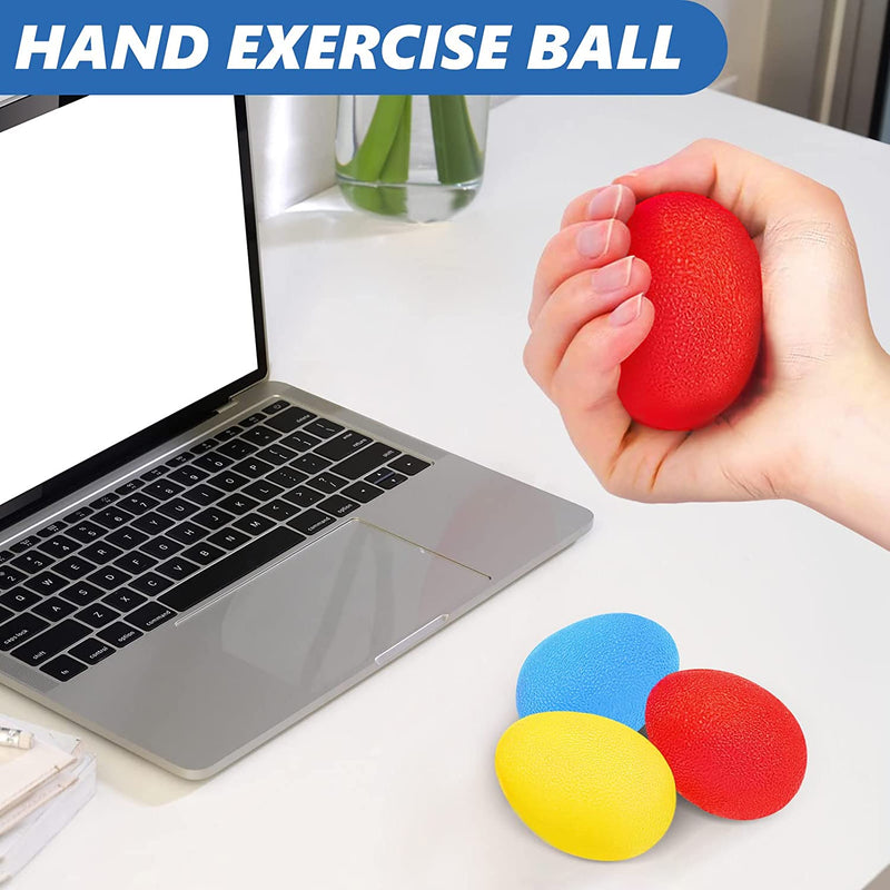 Hand Exerciser, Finger Strengthener, Different Resistance Kit - 8 Pack ,, Finger Stretcher, Relieve Wrist & Thumb Pain, Carpal tunnel,Hand Grip Strengthener