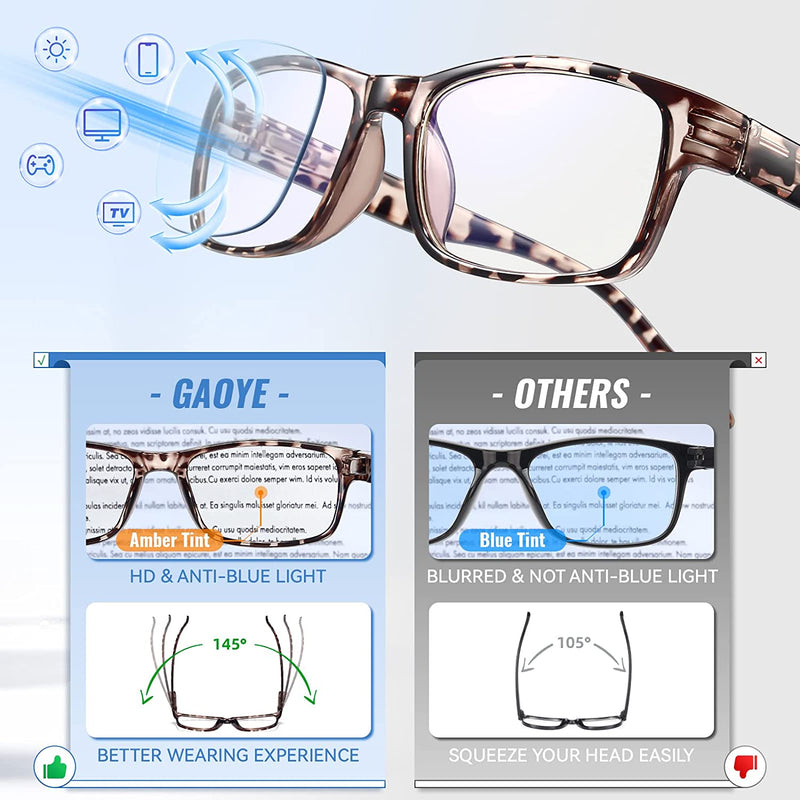 5-Pack Reading Glasses Blue Light Blocking,Spring Hinge Readers for Women Men Anti Glare Filter Lightweight Eyeglasses leopard*5